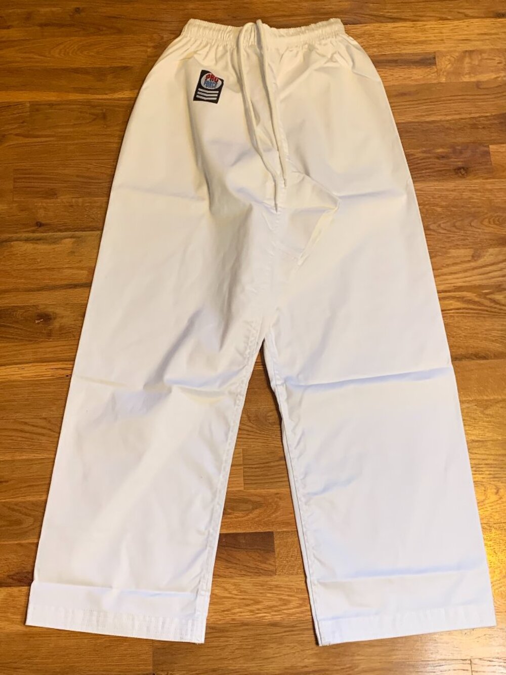 New ProForce Gladiator Size 2 (37") White Karate Martial Arts Pants.
